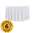 thumbnail image 2 of Manteles Dailyset de 6 unidades, 305 cm, blancos, resistentes a las manchas, 2 of 9