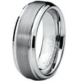 thumbnail image 2 of Metal Masters 7mm High-Polish Matte Finish Mens Tungsten Ring Wedding Band, 2 of 6