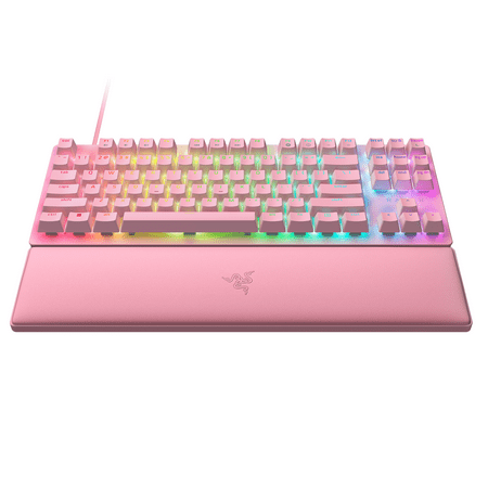 Razer - Huntsman V2 TKL Wired Optical Red Linear Switch Gaming Keyboard with Chroma RGB Backlighting - Quartz