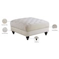 thumbnail image 3 of Meridian Furniture Sabrina Contemporary Velvet Ottoman in Cream, 3 of 4