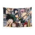 thumbnail image 4 of My Hero Academia Tapestry, Anime Wall Poster Art, Wall Tapestry For Bedroom Living Room Dorm Room, Wall Hanging For Festival Party Events Background Photography Backdrop, 60x40 Inch, 4 of 9