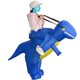 thumbnail image 1 of stock Listo disfraz Inflable De Dinosaurio alien sumo Polla Tiburón Flamenco Fiesta Disfraces Unicornio Traje cosplay Halloween Para Adultos Niños, 1 of 4