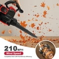 thumbnail image 4 of 40V Cordless Blower Vacuum Mulcher, High-Performance Blower, with 2 Battery, 210MPH, 4 of 5
