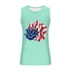 thumbnail image 3 of Tanques para Hombre para el Verano Solto Chaleco Impresión Deportivo Cuello Redondo, Casual, 3 of 3