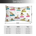 thumbnail image 2 of Lsque Yoga Dogs Poses Pattern Bedding Waterproof Pillow Protector Zippered Queen – Bed Bug Proof Pillow Encasement-14"x20", 2 of 6