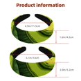 thumbnail image 3 of 2 Pack Banana Headbands for Women Girls Wide Head Band Fashion Padded Headbands Head Bands for Women's Hair Accessories, 3 of 6