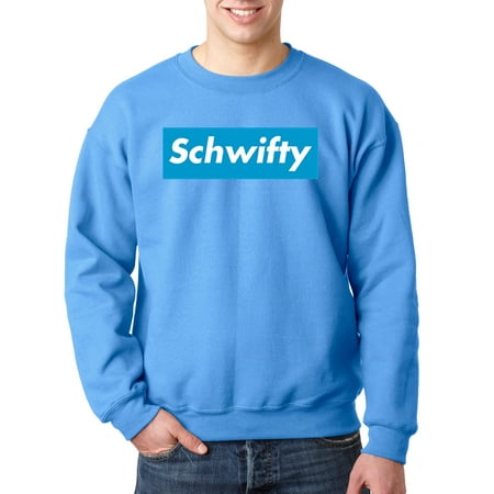 New Way 858 - Crewneck Schwifty Supreme Rick Morty Parody Logo Sweatshirt 4XL Carolina