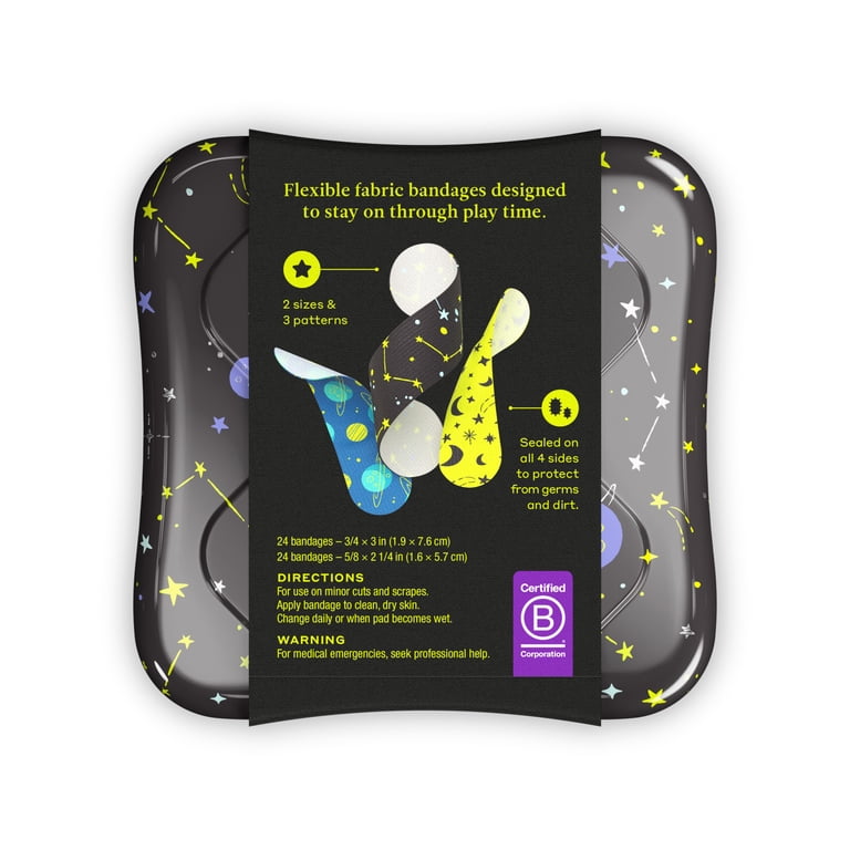 Welly Planet Pals Flex Fabric Bandages, Assorted Space Patterns