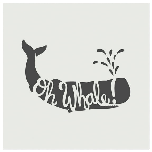 Oh Whale Well DIY Cookie Wall Craft Stencil - 5.5 Inch