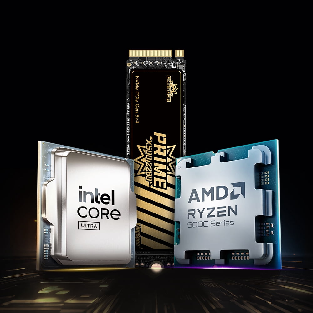 KingSpec OneBoom X500 4TB PCIe 5.0 NVMe M.2 SSD 2280-14000MB/s Read 13000MB/s Write 3D NAND w/DRAM - PS5 Ready, Optimized for Gamers, Video Editors, 3D Designers