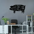 thumbnail image 5 of Handmadetneonsign Personalized Pig Pork Cuts Metal Wall Art LED Light, Custom Meat Butcher Metal, 5 of 5