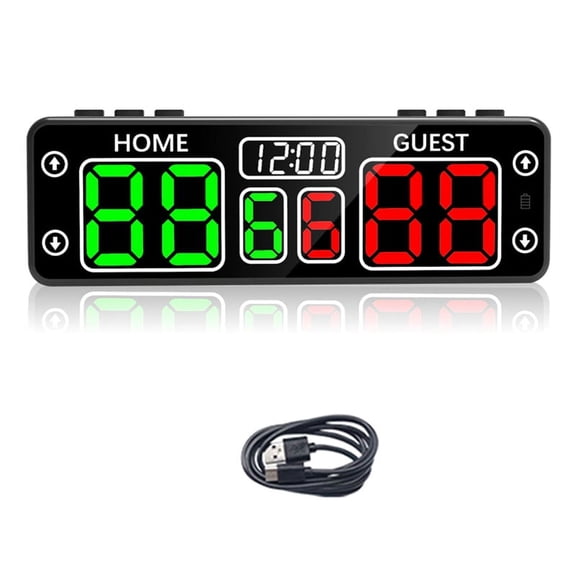 Digital Scoreboard with Countdown , LED Scoreboard ,Electronic Scoreboard for Referee Scoreboards &