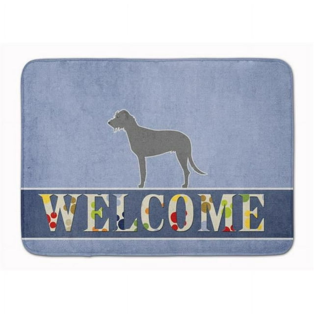 Carolines Treasures BB5507RUG Irish Wolfhound Welcome Machine Washable Memory Foam Mat