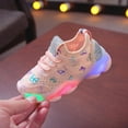 thumbnail image 6 of Girls Slip On Casual Shoes Fashion LED Light Up Rhinestone Sneakers Comfortable Non Slip Princess Shoes, 6 of 7