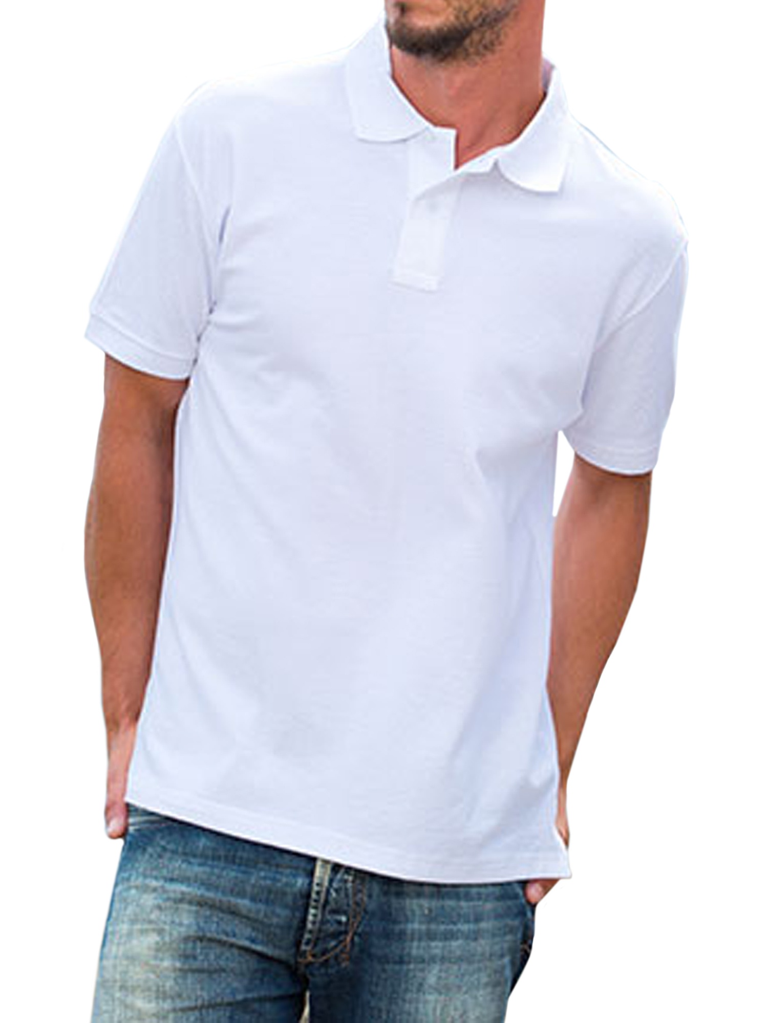 Mens White Cotton Polo Shirt At Mae Kimbrell Blog