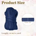 thumbnail image 2 of Piping Bias Tape 1/2 Inch 11 Yards Piping Trim with Cotton Core Lip Cord Trim for Sewing Binding Hemming Cushions DIY Decor Crafts, Deep Blue, 2 of 7