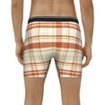 thumbnail image 2 of Men's Boxer Briefs, Minimalist plaid Soft and Breathable Mens Underwear Boxer Briefs With Widen Waist, 2 of 5