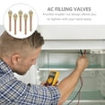 thumbnail image 2 of Copper Service Access Valves for Air Conditioner with Knurled Coupler Nut Design 6 3cm Long, 2 of 8