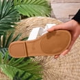 thumbnail image 5 of Wensltd Women's Sandals Summer Casual Retro Beach Outdoor Plus Size Wide Strap Sandals Open Toe Flat Sole White, 5 of 9