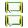 Two Pack: Big Play Sports Jumbo Inflatable Pool Goal and Ball Soccer Set