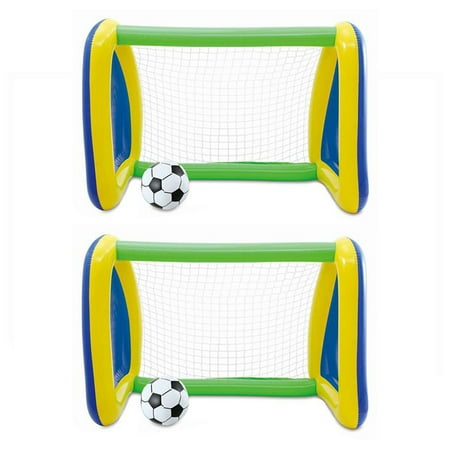 Inflatable Goal Post - Two Pack: Big Play Sports Jumbo Inflatable Pool Goal and Ball Soccer Set