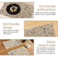 thumbnail image 5 of Placemats, Terrazzo Granito Pattern Placemats 12x18 Inch Waterproof Non-Slip Washable Table Mats for Kitchen Dining Party Table Decor,Set of 6, 5 of 14