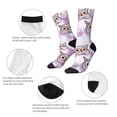 thumbnail image 4 of Balery Owl And Floral Calcetas Largas con Estampado para Hombre y Mujer – Suaves y Transpirables, Talla Única (US 5-11), 4 of 6