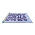 thumbnail image 2 of Ahgly Company Machine Washable Indoor Rectangle Oriental Blue Traditional Area Rugs, 7' x 10', 2 of 4