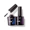thumbnail image 1 of Gellen Gel Top Coat y Base Coat 2 piezas de esmalte de uñas de gel sin limpiar, base y capa superior, lámpara de uñas, base transparente, capa superior, acabado de larga duración, diseño de uñas, kit, 1 of 5