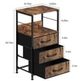 thumbnail image 3 of Nightstand with Drawers End Side Table with Storage Bedside Table for Bedroom Living Room, 3 of 8