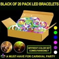 thumbnail image 3 of Brazaletes Glow Sticks TURNMEON, paquete de 20 regalos para fiestas infantiles, 3 of 6
