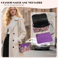 thumbnail image 3 of KUIFORTI Red Flower Crossbody Leather Bags for Women Functional Small Shoulder Bag Ladies Handbag Trendy Portability Small Bag with Removable Chain for Day & Night, 3 of 7