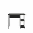 Mainstays Basic Metal Student Computer Desk, True Black Oak