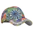 thumbnail image 1 of Gorra de Béisbol para Mujer Bidadary con Flor de Pedrería Brillante, 56-58 cm, 1 of 6