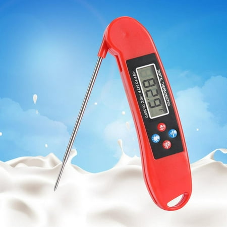 What Is A Patio Steak HERCHR Food Thermometer, Digital Instant Read Meat Thermometer, Kitchen Probe Thermometer for Cooking Food, BBQ Grill, Smokers, Steak Turkey Wine ()