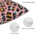thumbnail image 3 of Wukai Leopard Premium Polyester Fleece Pillow Covers with Hidden Zipper Closure,Luxuriously Soft and Durable-24"x24", 3 of 7