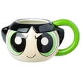 thumbnail image 1 of Silver Buffalo Powerpuff Girls Buttercup Taza de cerámica 3D esculpida de 20 onzas, 1 of 7