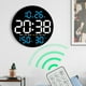 thumbnail image 1 of RKSTN Electronic clock Round Clock Multi-function Remote Control Clock Living Room Wall Clock Home Decoration Digital Electronic Clock Silent Clock Color Screen Clock, 1 of 9