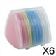 thumbnail image 1 of 6x Tizas Coloridas Marcadores de Tiza para Coser Tela de Fácil Limpieza Tiza Lápiz Triángulo Sastres Tiza para Confección Acolchado Artesanía Bolsas D 6 piezas, 1 of 8