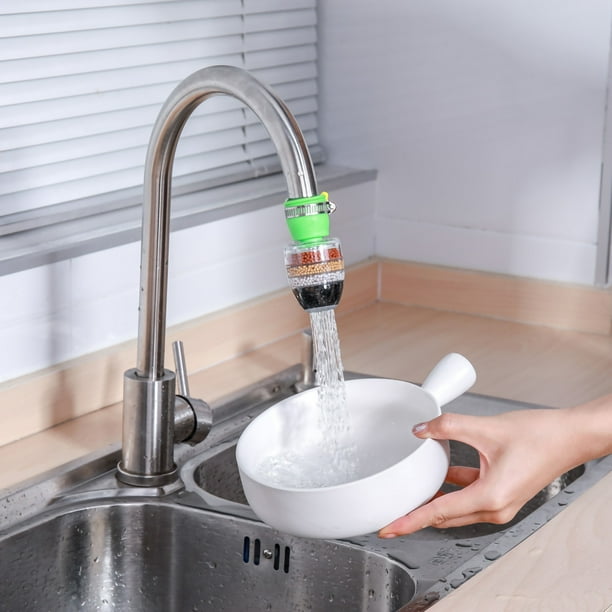 Filtro de Grifo de Interfaz Universal Purificación de Agua para Cocina y Hogar Filtro de Agua Universal para Ahorro de Agua