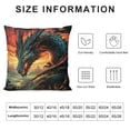thumbnail image 5 of BANET Animal Decor Dragon Throw Pillow Cover Dragon Pillow Covers Pillow Cases Cushion Cover for Living Room Couch Sofa Men/Boy Gift 22x22in, 5 of 5