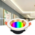 thumbnail image 2 of Gold Ring RGB CW Wifi Smart LED Light Phone APP Control Ceiling Mount Lamp 7W AC85-265V, 2 of 7