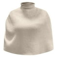 thumbnail image 3 of Wraps 2 Catégorie Femmes Automne Hiver Tricot Cape Châle avec Col Roulé Gilet Tricoté pour Mode Décontractée, 3 of 3
