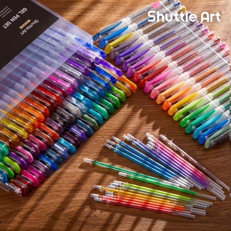 Shuttle Art Glitter Gel Pens, 80 Colors with Refills photo 7
