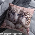 thumbnail image 2 of Castle Fairy 3D Tiger Print Fabric by the Yard 1 Yard, Animal Theme Room Decor Fabric by the Yard, Pink Floral Fabric for Sewing, Ultra Soft Home Decor, 2 of 6
