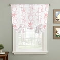 thumbnail image 2 of Pink Coastal Balloon Curtains for Windows, Bedroom Curtains 54 Inch Length, Starfish Nautical Ocean Sea Wooden Tie Up Curtains Panels Thermal Insulated Bathroom Curtains Window 42"x54", 2 of 8