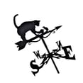 thumbnail image 1 of Toystoory Indicador de viento de Metal fácil de girar, veleta giratoria para indicadores, viento de hierro, fácil, clima de hierro, gato, rata Type2 NO2, 1 of 1