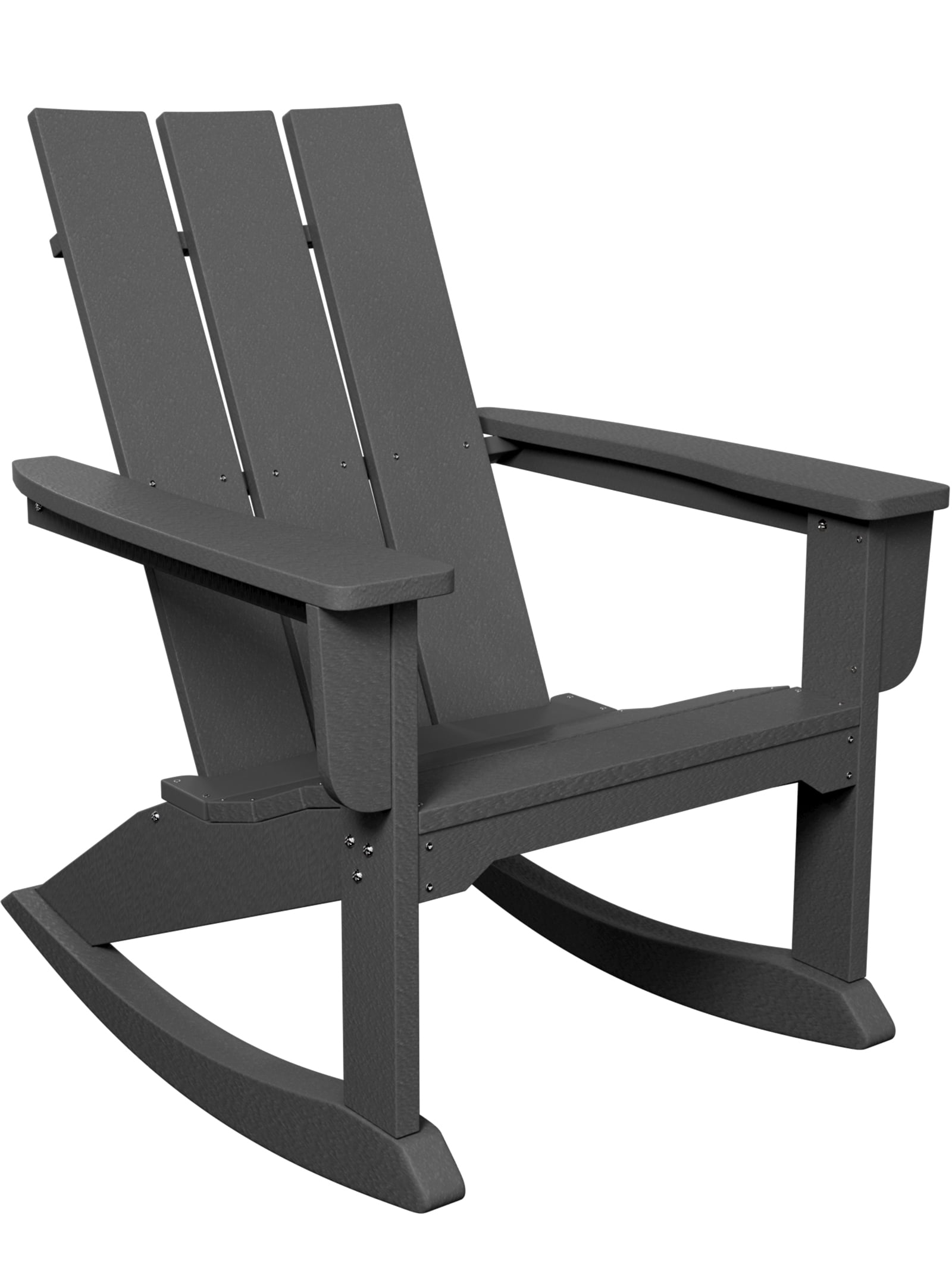 Serwall Outdoor Patio Porch Rocker Chair, Rocking Adirondack Chair for