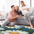 thumbnail image 4 of Daisy Soft Polyester Bathroom Mat Rug Absorbent Quick Dry Shower Floor Carpet for Bath Tub Sink Toilet Modern Geometric Design 200x300cm - Grey, 4 of 6
