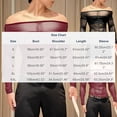 thumbnail image 3 of UTSJKR Men's Built-In Bra Off Shoulder Sheer Mesh Long Sleeve Top, Slim Fit Clubwear, Bar Party Stage Night Fashion Trendy Wear Black M, 3 of 9